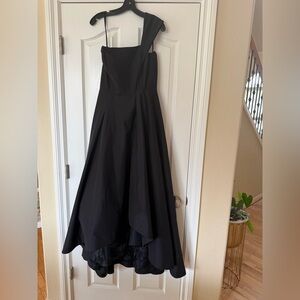 White House Black Market One Shoulder Black Dress
